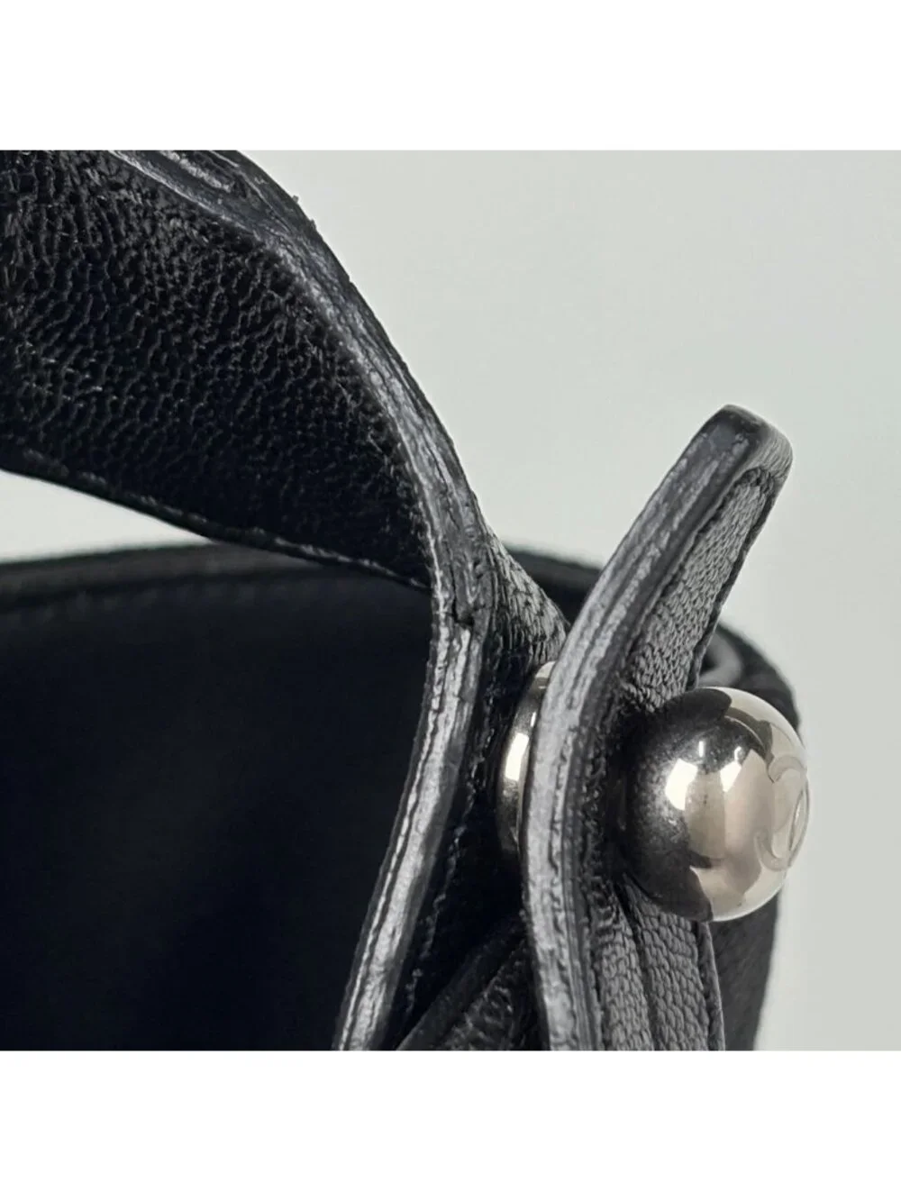 ★SOLD★ Chanel Paris Biarritz Tote PM CC Logo Black - Picture 5 of 7